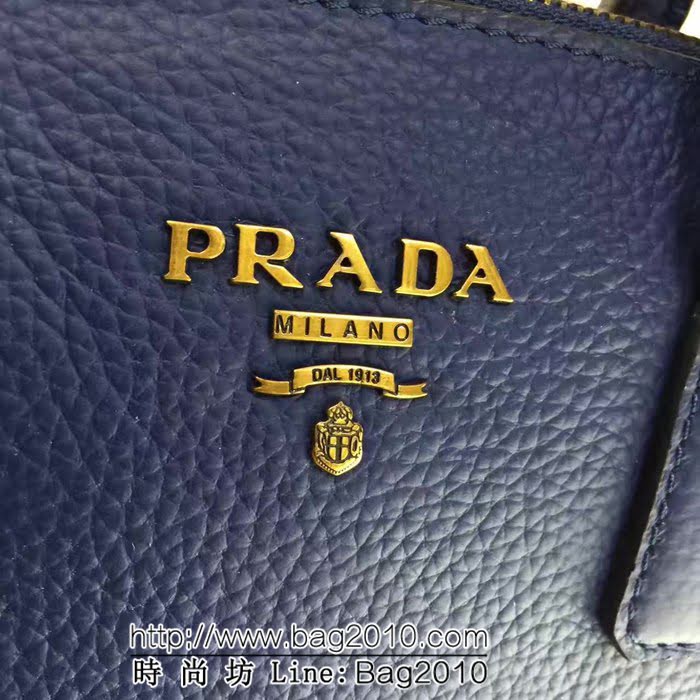 普拉達PRADA原單 最新款 0121原版荔枝紋經典款 牛皮手提肩背包 PHY1106